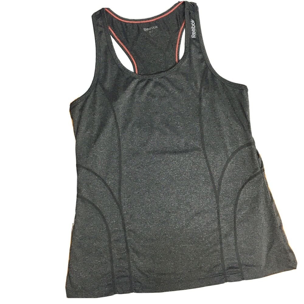 Reebok Grey Tank Top Athletic Gym Workout Running